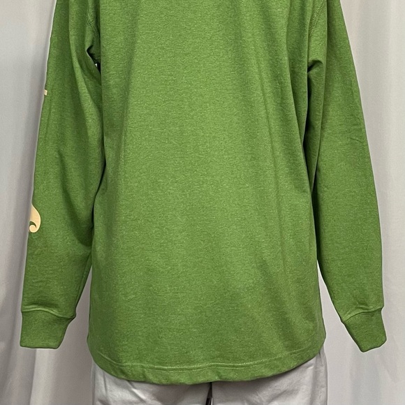 New Medium Carhartt Longsleeved Green Loose Fit Shirt Spellout - Picture 5 of 6